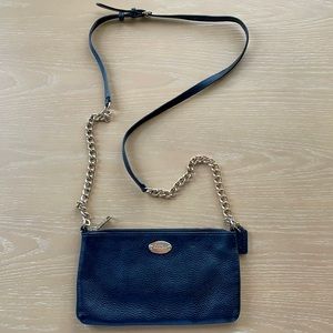 Real leather COACH cross body bag!